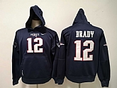 Nike Patriots 12 Tom Brady Navy All Stitched Hooded Sweatshirt,baseball caps,new era cap wholesale,wholesale hats